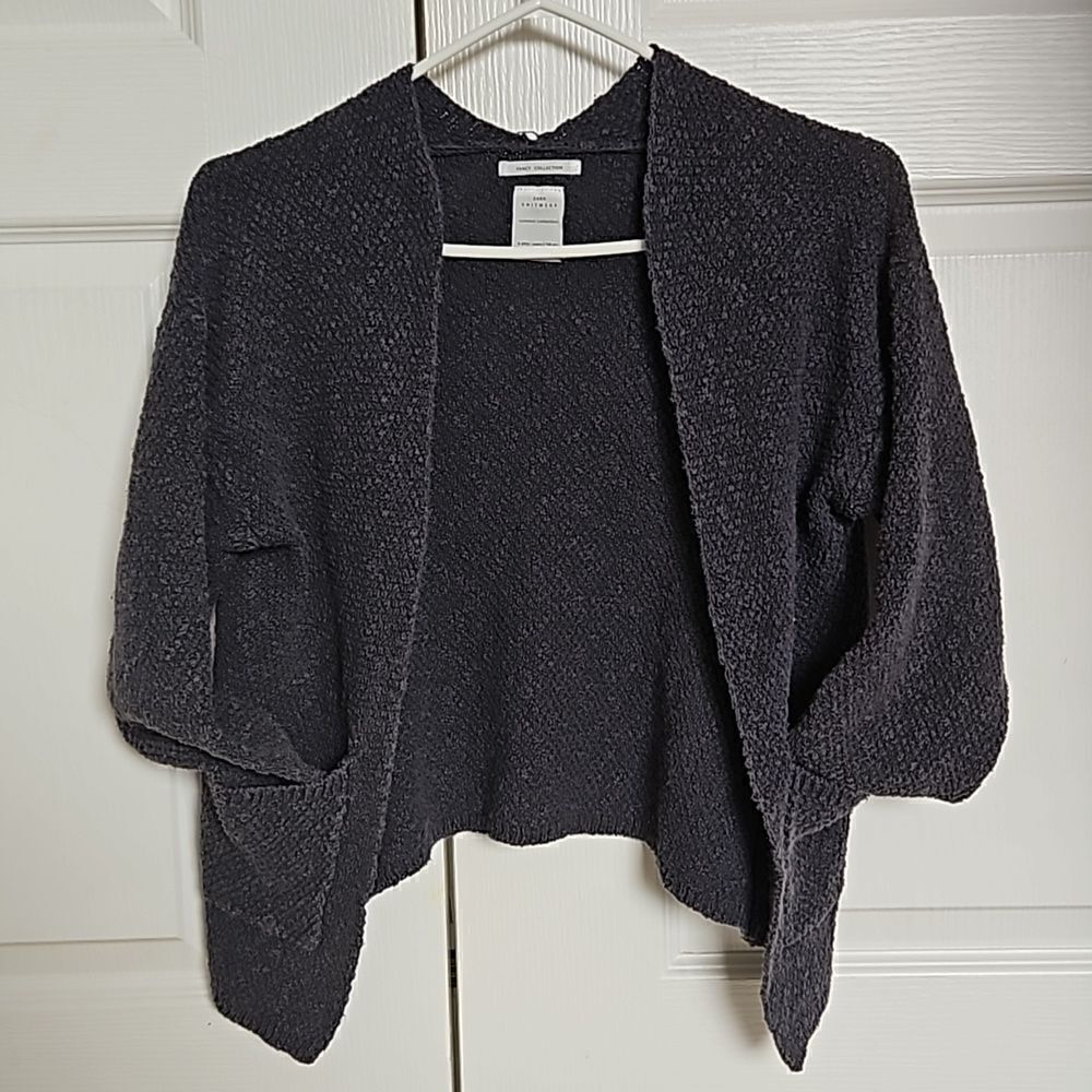Zara Girl's Knitted Open Front Cardigan With Long Sleeves